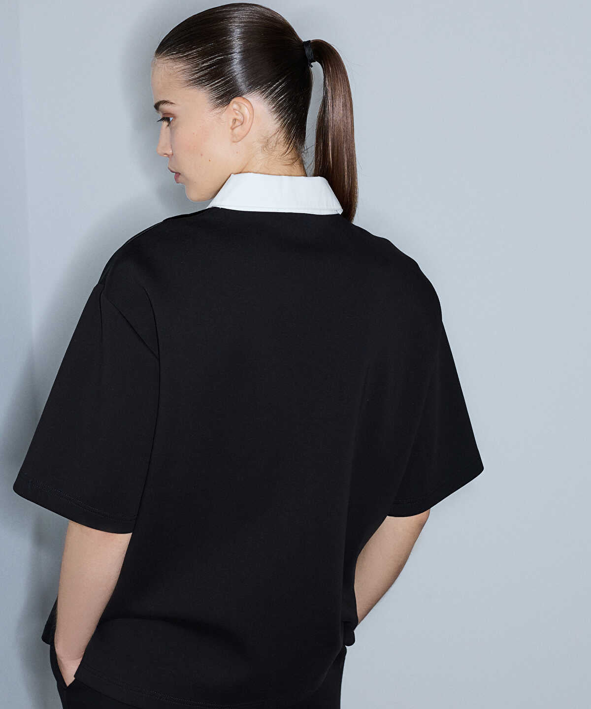Zoomed Color-Block Combination Sweatshirt