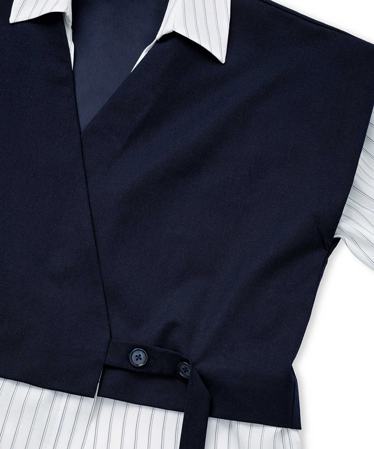 Layered-Effect Overshirt