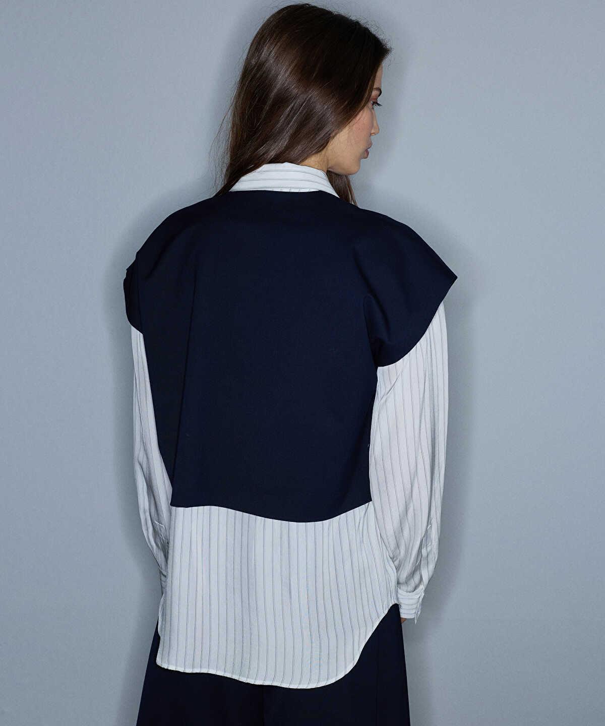 Layered-Effect Overshirt