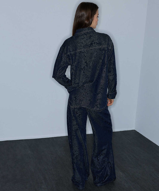 Denim-Effect Overshirt