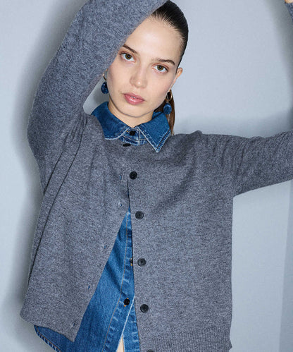 Layered-Effect Cardigan