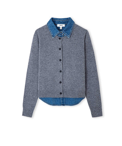 Layered-Effect Cardigan