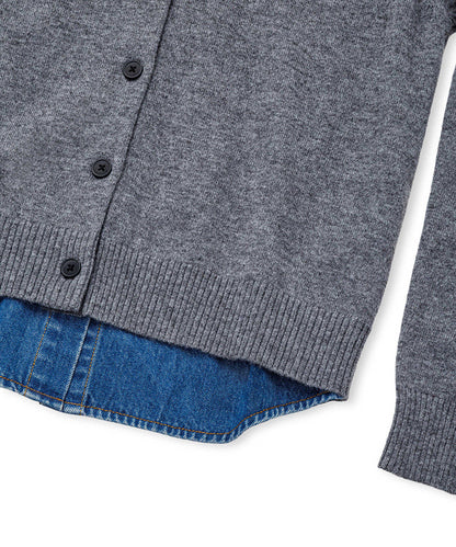 Layered-Effect Cardigan