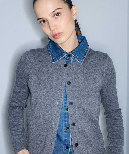 Layered-Effect Cardigan