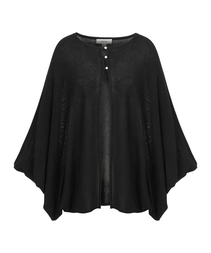 Faux-Pearl Button Knit Cardigan